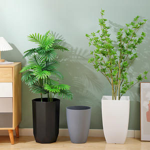 Jardinières décoratives en plastique Pots de <span class=keywords><strong>fleurs</strong></span> Pots de <span class=keywords><strong>fleurs</strong></span> grand vitrage extérieur <span class=keywords><strong>pas</strong></span> <span class=keywords><strong>cher</strong></span> <span class=keywords><strong>grande</strong></span> <span class=keywords><strong>taille</strong></span> utilisé avec fleur/plante verte forme ronde - Product Image 2