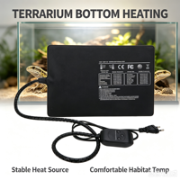 Tapis chauffant durable et flexible pour terrarium de reptiles, module de contrôle numérique, sortie 23W