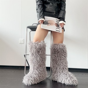 <span class=keywords><strong>Stivali</strong></span> da neve pelliccia mongoliana nuova moda calda stile di alta qualità fabbrica di lana all'ingrosso per le donne PVC pelliccia peluche <span class=keywords><strong>stivali</strong></span> - Product Image 5