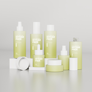 Flacone di vetro cosmetico personalizzabile con pompa/contagocce-30ml, <span class=keywords><strong>50ml</strong></span>, 100ml-vetro smerigliato ricaricabile, imballaggio ecologico - Product Image 3