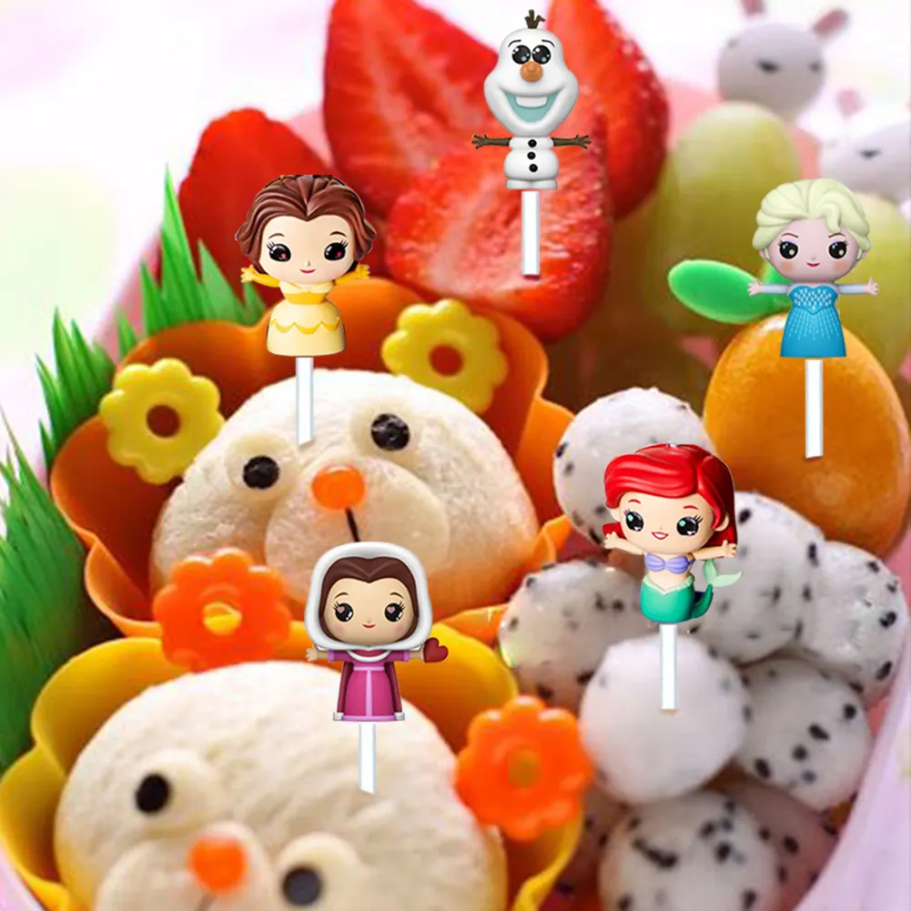 Garfos de frutas alimentos desenho animado, mini garfos de sobremesa, festa, família, jantar, garfo, frutas