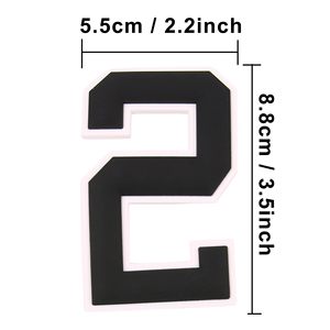 Abalorio de números para bolso Bogg y bolso de mano simplemente sureño, insertos de números decorativos, accesorios para bolso de playa - Product Image 2