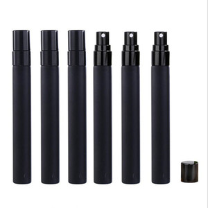 Rỗng Matte Màu Đen 1Ml 2Ml 3Ml 5Ml 10Ml Xách Tay Thủy Tinh Nước Hoa Chai Với Bơm <span class=keywords><strong>Cap</strong></span> Du Lịch Xe Tái Sử Dụng Vít Màu Đen Phun Chai - Product Image 1