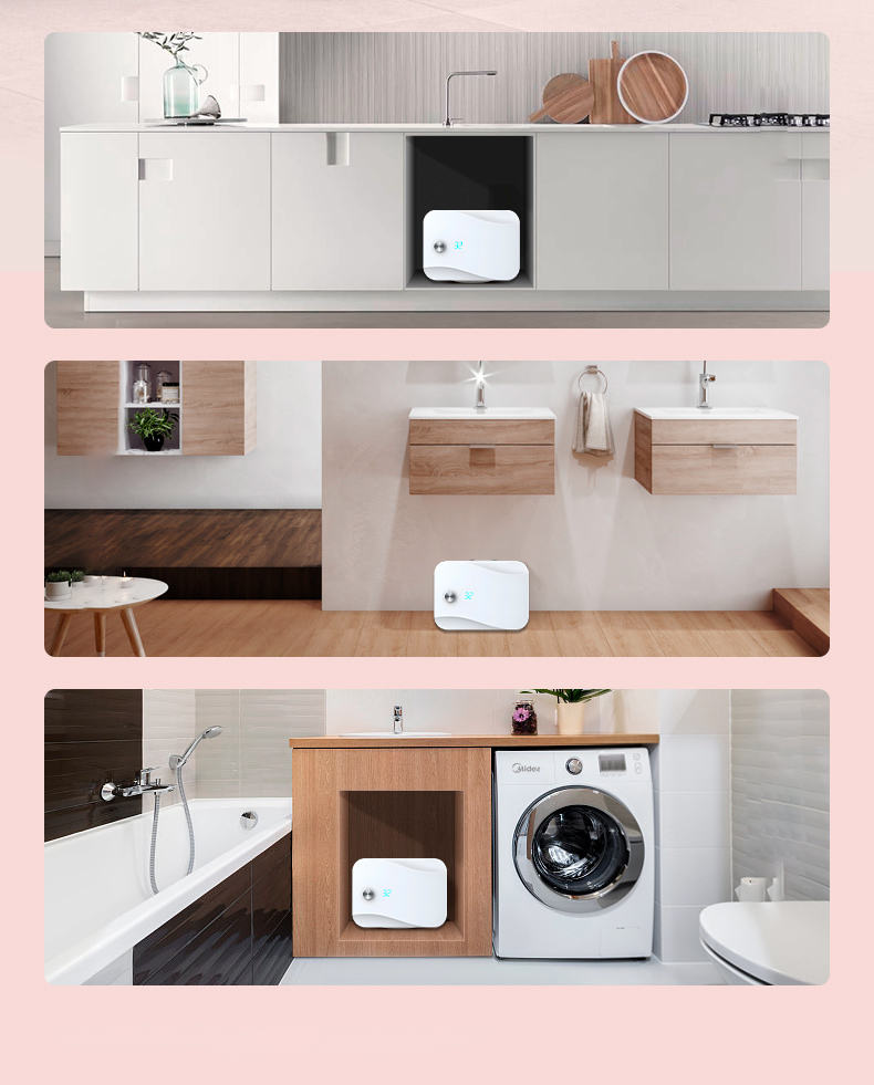 New Arrival Under Sink 6L square Kitchen Water Geyser Low Price