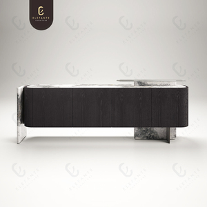 Cucina di fascia alta casa <span class=keywords><strong>soggiorno</strong></span> armadietto moderna in legno massello credenza in marmo - Product Image 6