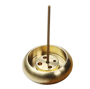 Porta <span class=keywords><strong>incienso</strong></span> mini de latón dorado de 2.7*1cm con base, múltiples orificios, lindo difusor aromático y para varillas de <span class=keywords><strong>incienso</strong></span>. - Product Image 1