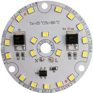 CE-LVD RoHS FCC C-Tick PSE 58mm diâmetro 15W driverless dob lâmpada led downlight módulo para substituição