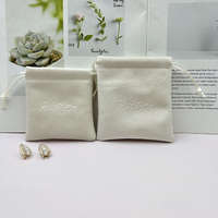 Nouvelle pochette en velours beige pour bracelet, compas des huit trésors, emballage de boutique d'or, grattoir, rangement pour barre de beauté, personnalisé