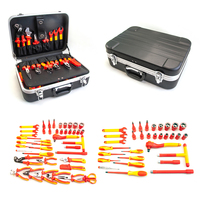 Kit d'outils électriques isolés 42 pièces - Acier Cr-V, sécurité 1000V, boîte à outils portable