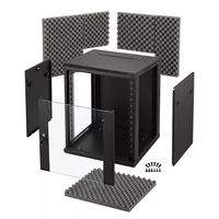 Armoire de serveur murale 19 pouces à isolation acoustique, certifiée CE ISO, charge statique 60 kg, armoire réseau anti-bruit