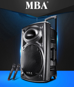 15 inch sạc Bluetooth Xe đẩy Loa wiht nhựa Trường hợp với BT/FM Radio/USB Loa ngoài trời - Product Image 3