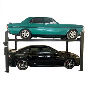 Elevador Hidráulico Automático de 4 Postes para Estacionamiento, Sistema Vertical de Estacionamiento para Autos en Estacionamientos y Garajes - Product Image 1