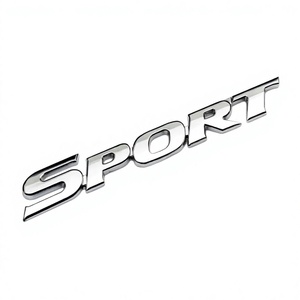 SLL Emblème de voiture 3D chromé en ABS, étanche, de luxe, autocollant, à usage unique, pour carrosserie, accessoires de coffre arrière - Product Image 4