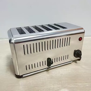 Tostapane Elettrico Professionale in Acciaio Inox a 6 Fette, Macchina per Tostare il Pane Intelligente - Product Image 1