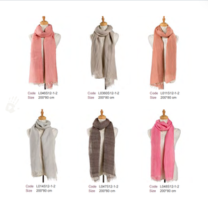 Écharpe 100% lin pur, légère, respirante, motif égyptien traditionnel, écharpe artisanale équitable pour femmes - Product Image 5