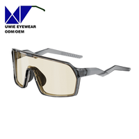 Lunettes de soleil de sport de style masque TR90 personnalisées OEM, taille 132-0-129, polarisées UV400, pour adultes unisexes, fabricant chinois