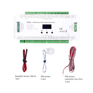 Controlador de Intensidad de Luz LED ES32 PIR DC5-24V, Sensor Multifunción Infrarrojo de Movimiento Corporal, Controlador de Luz para <span class=keywords><strong>Escaleras</strong></span> - Product Image 2
