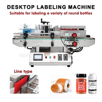 HZPK Machine de remplissage, de bouchage et d'étiquetage automatique de poudre de bureau avec remplisseur à vis sans fin pour petites entreprises