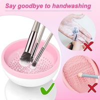 Outil de maquillage de laveuse de brosse à séchage rapide automatique pour la bouffée de poudre de nettoyage en profondeur et l'outil de visage de correcteur d'oeuf de maquillage