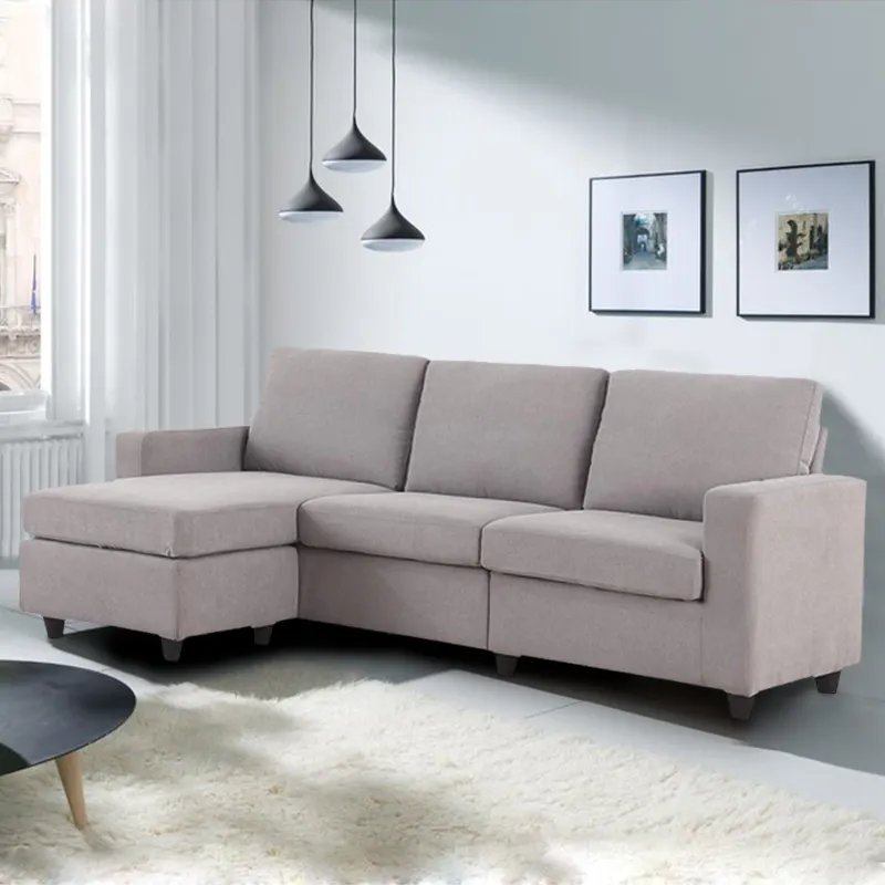 Luxury Lshape Corner Sectional Sofa Set Furniture Modern Design 3Seater Lounge Living room Sofa