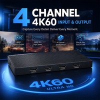 Tarjeta de Captura de Video HDMI 4 en 1, 4K60 USB3.0, para Producción Multicámara
