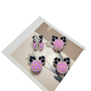 Mickey <b>Mouse</b> Head Alloy DIY Jewelry Accessory Double Sided Straight Hole Handmade Pen Necklace Craft For Jewelry Making - Product Image 5