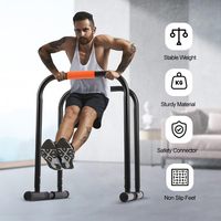 ZJFIT Stand Station Dip Bar Réglable Hauteur Dip Bar127Kg/500lb Capacité de poids Barre parallèle pour la salle de sport à domicile