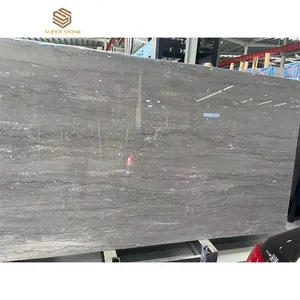 High-end Interior Decoration Natural Marmol Stone Slabs Gray Marble Cartier Grey Marble Slabs for Villa