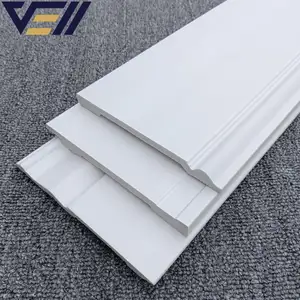 Buy Cheap High-durability White thick luxury different types of plastic skirting board vinyl 10cm high