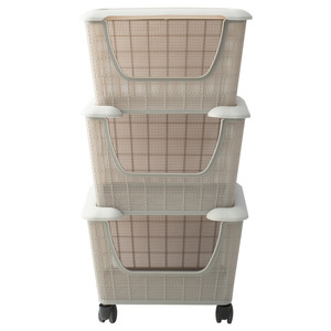 Estante de Almacenamiento Minimalista para Cocina, 4 Niveles, Material PP, Organizador Apilable para Aperitivos y Artículos Diversos, Carrito Móvil con Estantes - Product Image 3