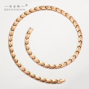 Luxe unisexe titane Germanium Bio lien chaîne collier à la mode Hip Hop <span class=keywords><strong>Rock</strong></span> santé énergie bijoux pour hommes pour les fêtes - Product Image 3