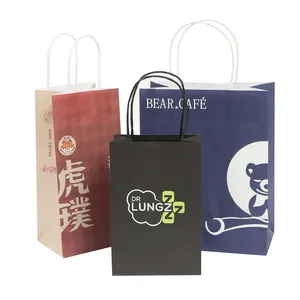 Best Admirable Christmas Kraft Paper Bag With Design Creative