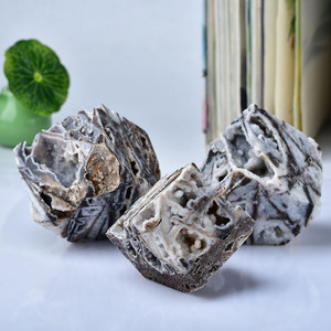 Tinh thể tự nhiên sphalerite nguyên đá tứ diện vuông đồ trang trí nhà degaussing khắc tình yêu món quà tặng trang trí tinh thể - Product Image 2