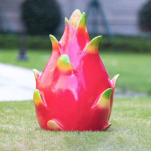 Sculpture en résine de fibre de verre de fruits et légumes décoratifs réalistes et modernes pour jardin extérieur, avec taille et modèle personnalisés - Product Image 4