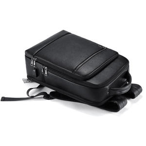 AndoBag Genuine Cow Leather 15.6-Inch <b>Laptop</b> <b>Backpack</b> for Men Man Fashion Business Travel Shoulder <b>Bag</b> with USB Charge Port 6883 - Product Image 5