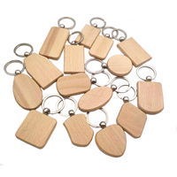 Porte-clés en bois personnalisés en gros, écologiques, durables, assortis, bruts, pour cadeaux et artisanat DIY, gravure laser, couleur personnalisée