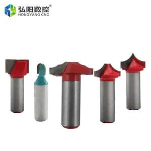 10 Buah Rangka Pintu Pengerjaan Kayu Renda Milling Cutter Ukiran Kabinet Bentuk Khusus Mata Bor Set Aksesori Pemangkasan Slot