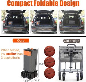 Tout-Terrain Heavy Duty Industrial Camping Pliable Outdoor Folding Wagon Pliable Utilitaire - Product Image 5