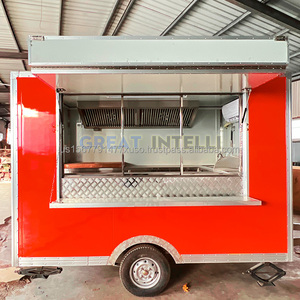 Remorque alimentaire entièrement équipée à prix avantageux, chariot de boulangerie mobile, kiosque rapide, camion de restauration, snack, chips, hot-dogs, café, personnalisable - Product Image 5