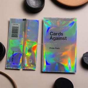 Custom Logo Small Foil Packaging Back Sealing Heat Seal Bag For Trading Game <strong>Cards</strong> With Custom Printing - Product Image 4