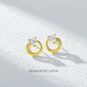 Bijoux fantaisie pour femmes, bijoux fins, boucles d'oreilles, ensemble de bijoux fantaisie, bijoux en argent 925, bijoux en argent sterling 925, bijoux en forme de cœur - Product Image 1