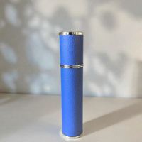 Flacon pulvérisateur portable 5ml/10ml en aluminium avec bouchon à vis détachable, pour cosmétiques liquides et parfums, atomiseur de parfum