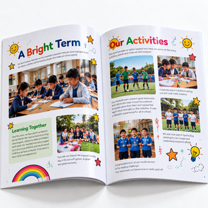 Stampa Personalizzata di Notizie Scolastiche con Rilegatura a Punto Metallico, Riviste per Studenti, Opuscoli per Scuole, Accademie e Comunità Genitoriali - Product Image 2