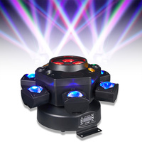Projecteur de scène à six bras Bee Eve, source fabricant, DMX512 RGBW 150W, effet laser LED pour fêtes, discothèques, bars, DJ