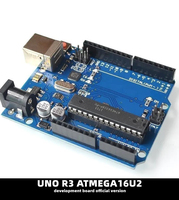 Placa de desarrollo de caja oficial para UNO R3 Original ATMEGA328P Chip CH340G para Arduino UNO + WiFi R3 WeMos ESP8266 Kits de placa