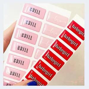Hot Foil Stamping Custom Vinyl Metallic Oval Sticker Label for Essential Oil Bottle Vials Perfume Label Printing