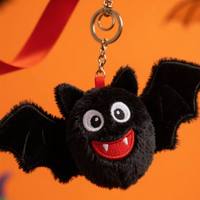 Poupée en peluche chauve-souris noire gothique mignonne nouveau cadeau animal doux pour les peluches de chauve-souris drôles d'Halloween pour enfants