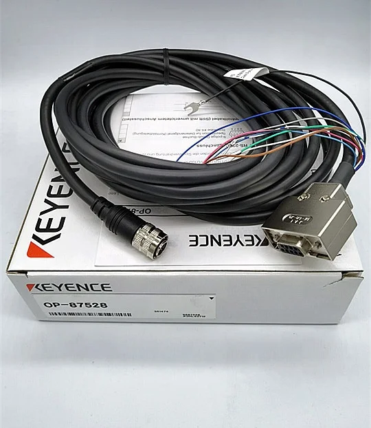 ザ・ワールド 専用 KEYENCE OP-87528 1D/2D Code Reader Control Cable - D-Sub 9-Pin, 5m