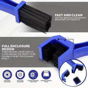 Limpiador de Cadena de Bicicleta Portátil, Cepillo para Limpiar Cadena de Motocicleta y Bicicleta de Carretera, Kit de Herramientas para Limpieza de Bicicleta, Mantenimiento de Cadena de Ciclismo - Product Image 5