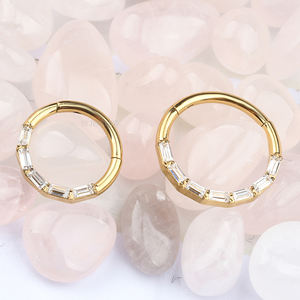 Popular Zircon Preço Atacado Titanium Body Piercing Jóias Nariz Anel Para As Mulheres - Product Image 1